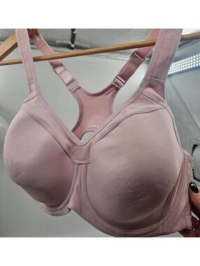 Syrokan Racerback Sports Bra Underwire Pink Moisture-Wicking Full Support 42D